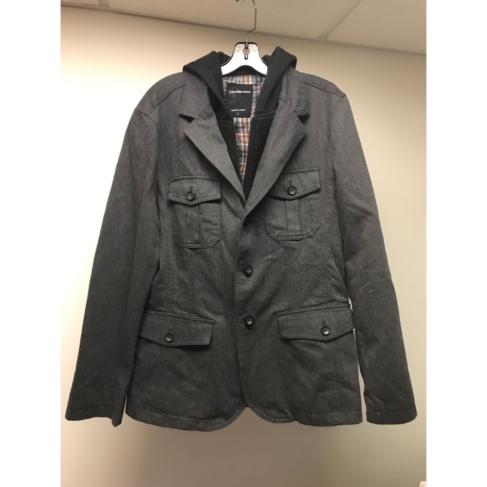 Calvin Klein Men's Peacoat Style Jacket